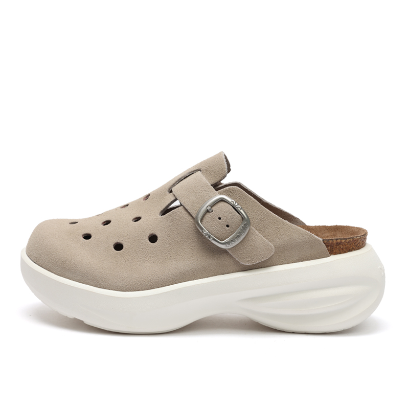 

Devo Life Стильные нескользящие сандалии унисекс в сером замше, цвет Gray Suede