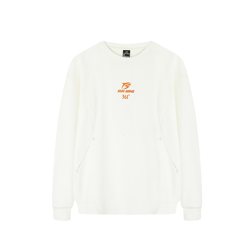 

361° Свитшот мужской Feather White с круглым вырезом утолщенный