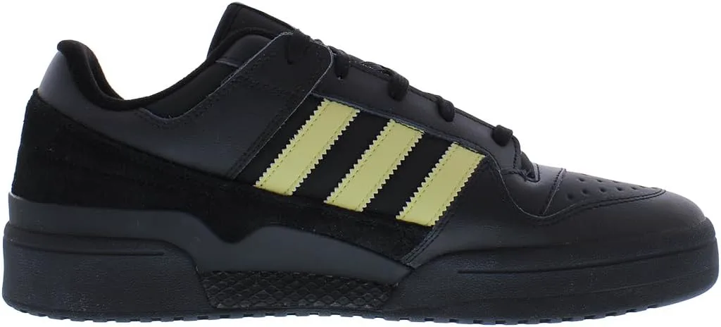 Мужские низкие кроссовки Adidas Forum на шнуровке, повседневные - белые, черный — фото 2