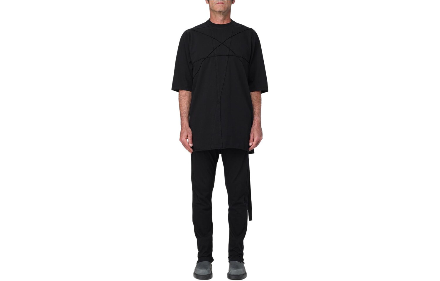 

Футболка мужская черная Rick Owens Drkshdw, черный
