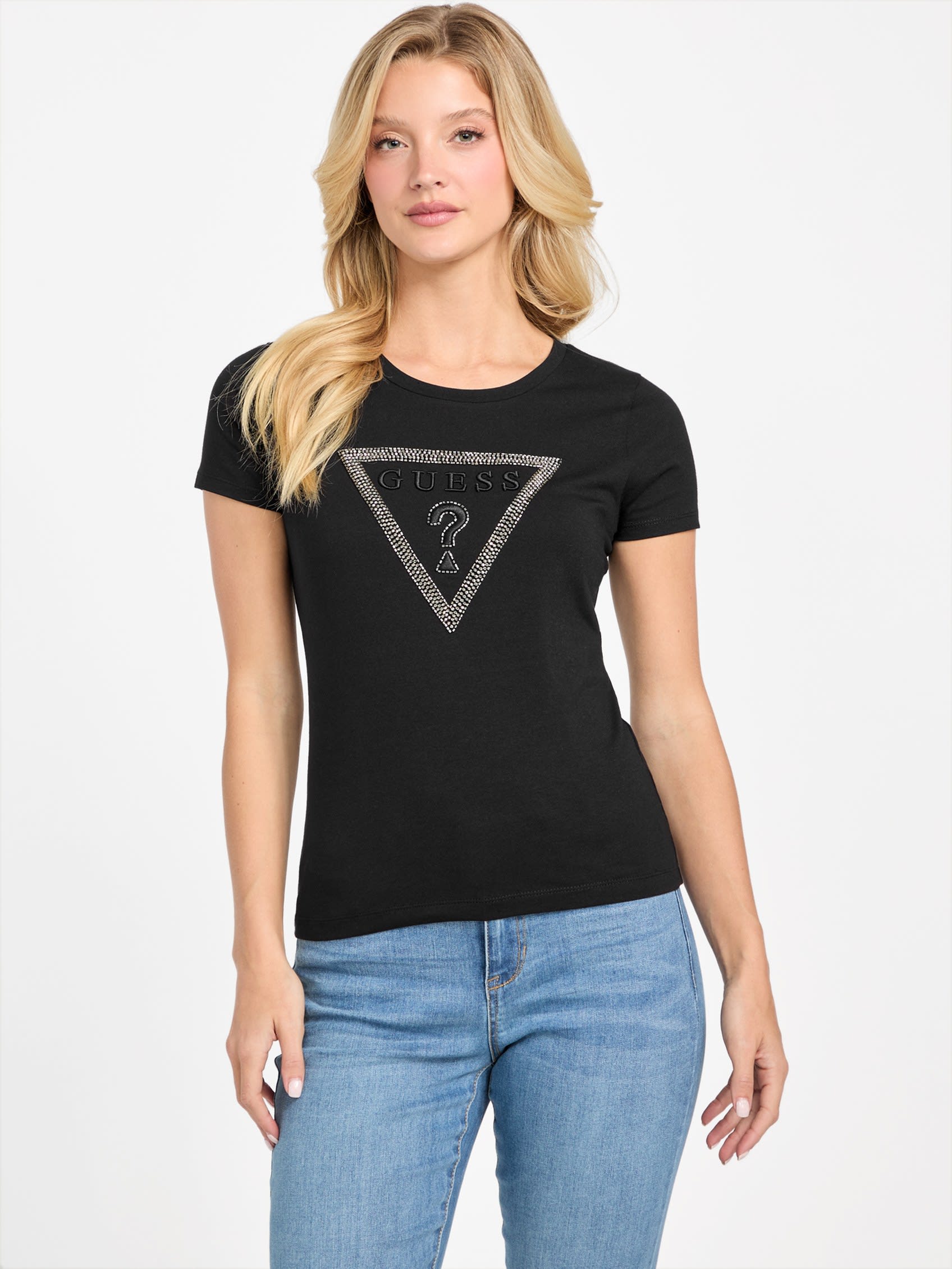 

Футболка с логотипом Eco Charlee Guess Factory, черный