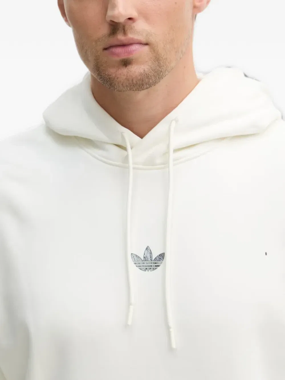 Худи с графическим принтом Adidas, бежевый — фото 4