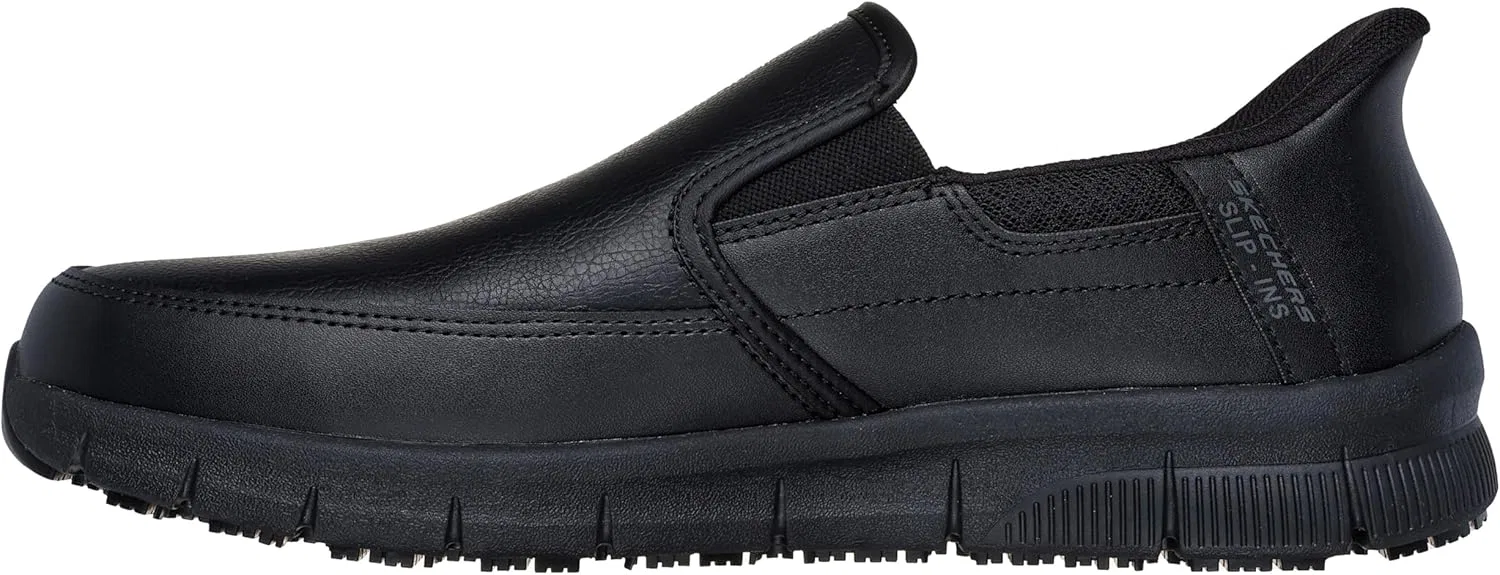 Мужские кухонные тапочки Skechers Nampa Broxtin Hands Free без шнурков, Black — фото 2