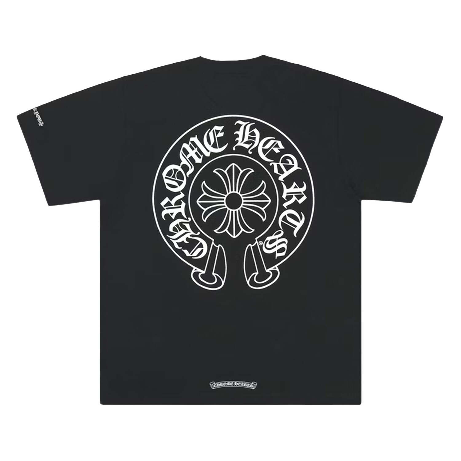 Футболка Chrome Hearts Horseshoe с карманами и логотипом, черный — фото 2