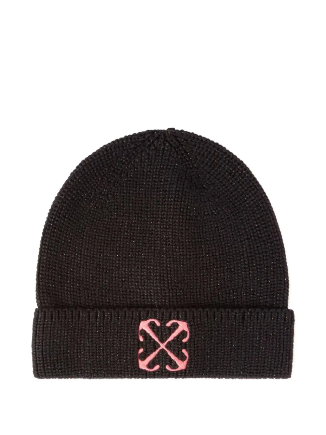 

Off-White Kids шапка бини с вышитым логотипом, черный