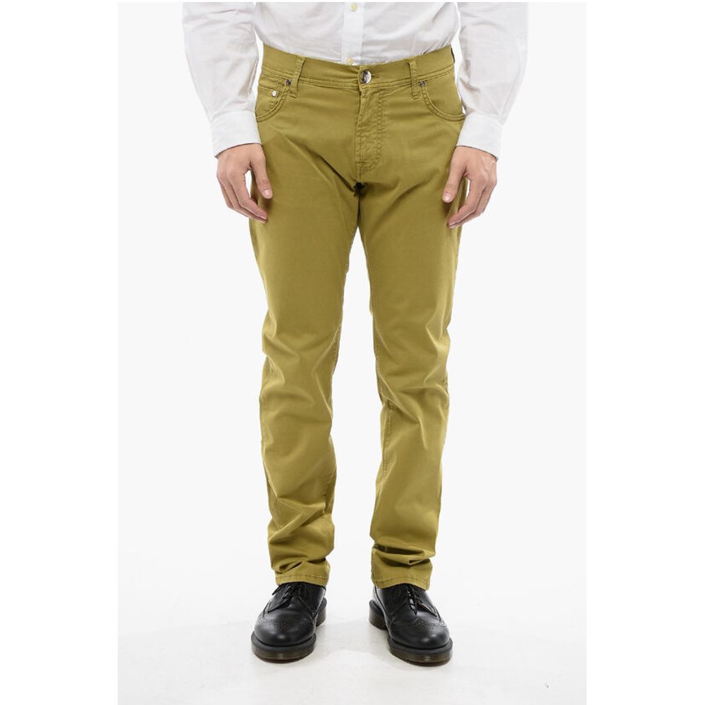 

Желтые хлопковые брюки Corneliani, Yellow