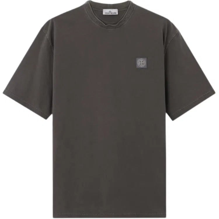 Футболка мужская Charcoal Gray с круглым вырезом STONE ISLAND