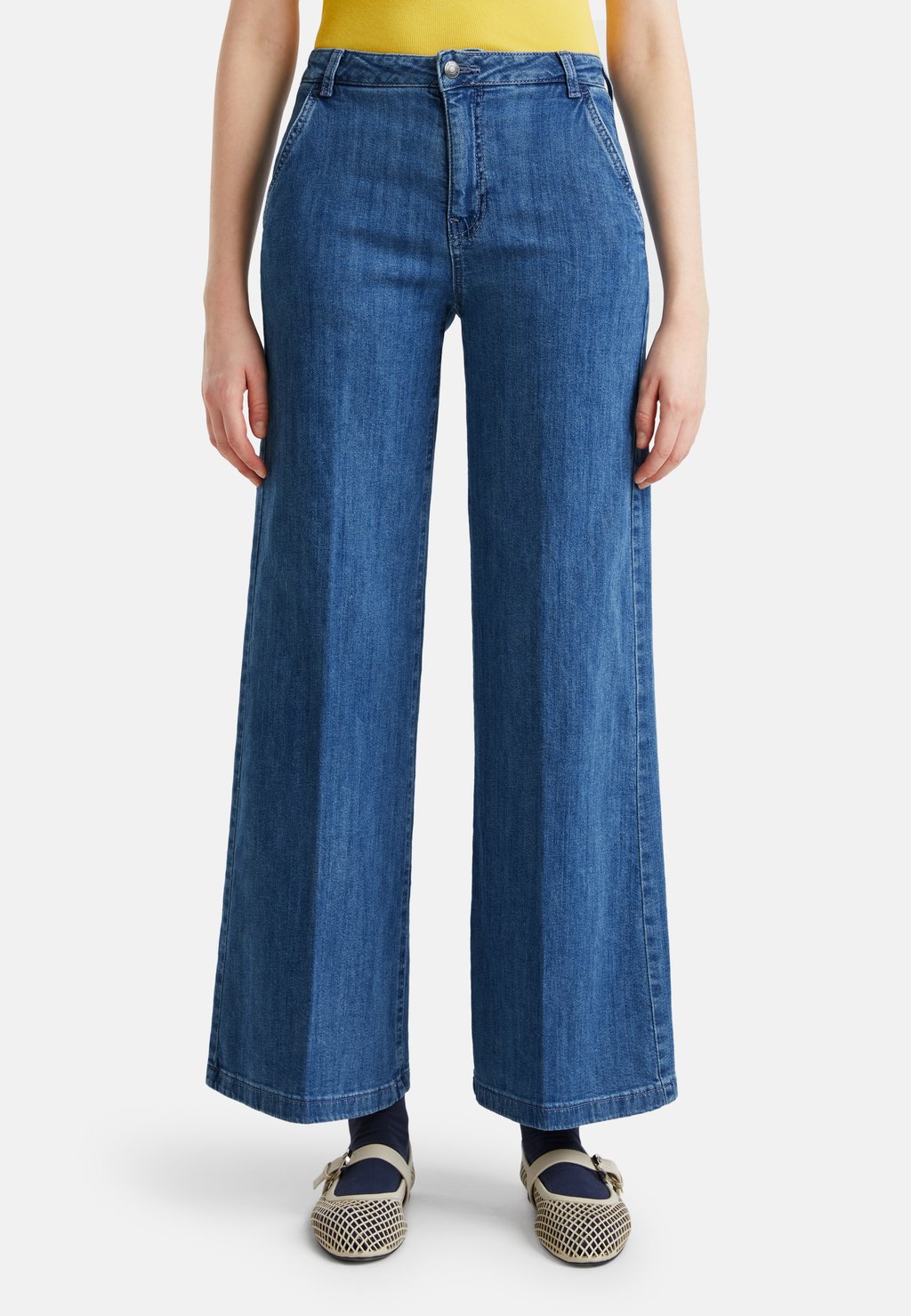 

Расклешенные джинсы WIDE FIT United Colors of Benetton, синий