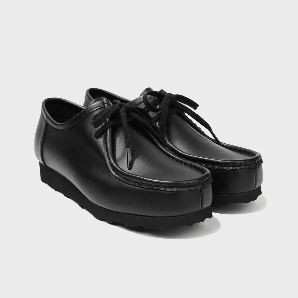 Мужские тирольские туфли Olins с подошвой Vibram Moflex чёрного цвета от Firenze.A