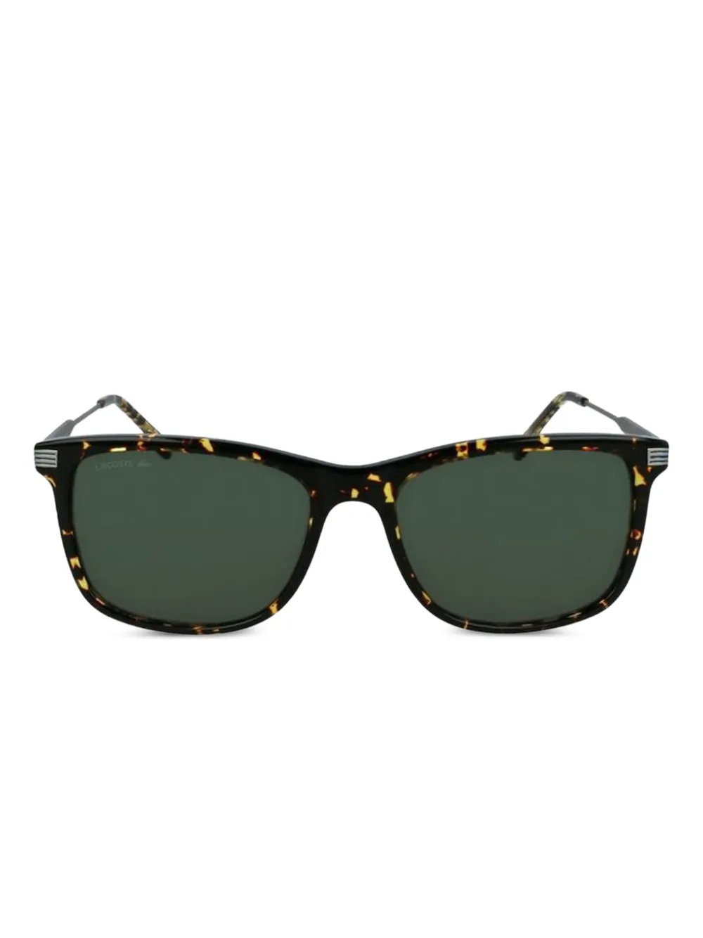 

Солнцезащитные очки в квадратной оправе черепаховой расцветки Lacoste, зеленый