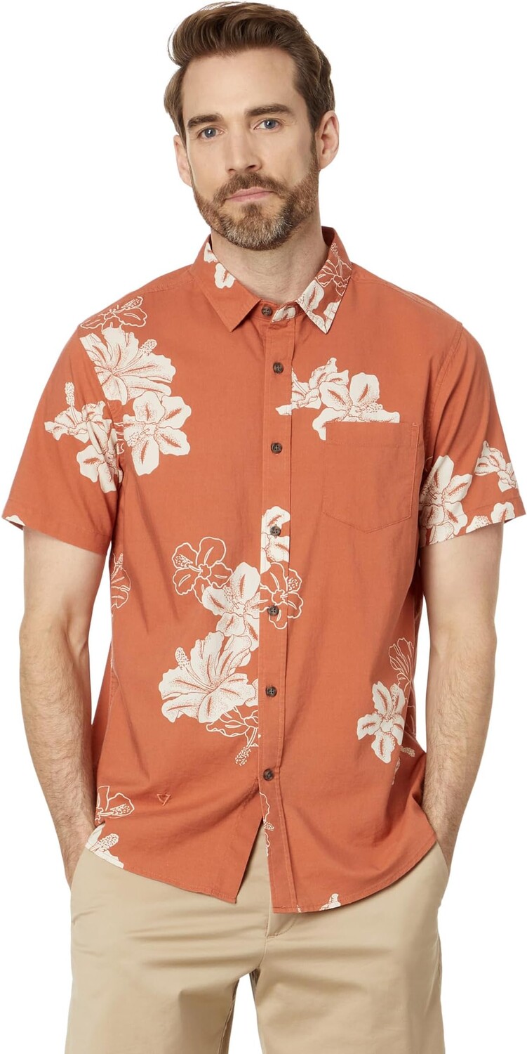 

Рубашка VISSLA Byebiscus Eco Short Sleeve Woven, цвет Terracotta