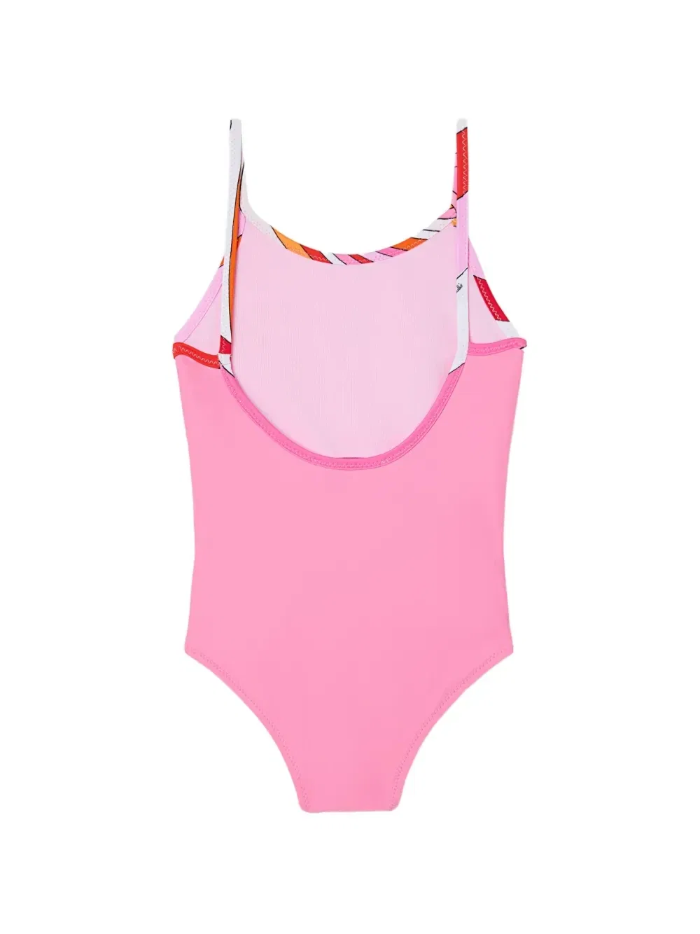 Слитный купальник с логотипом в виде рыбы Pucci Junior, розовый — фото 2