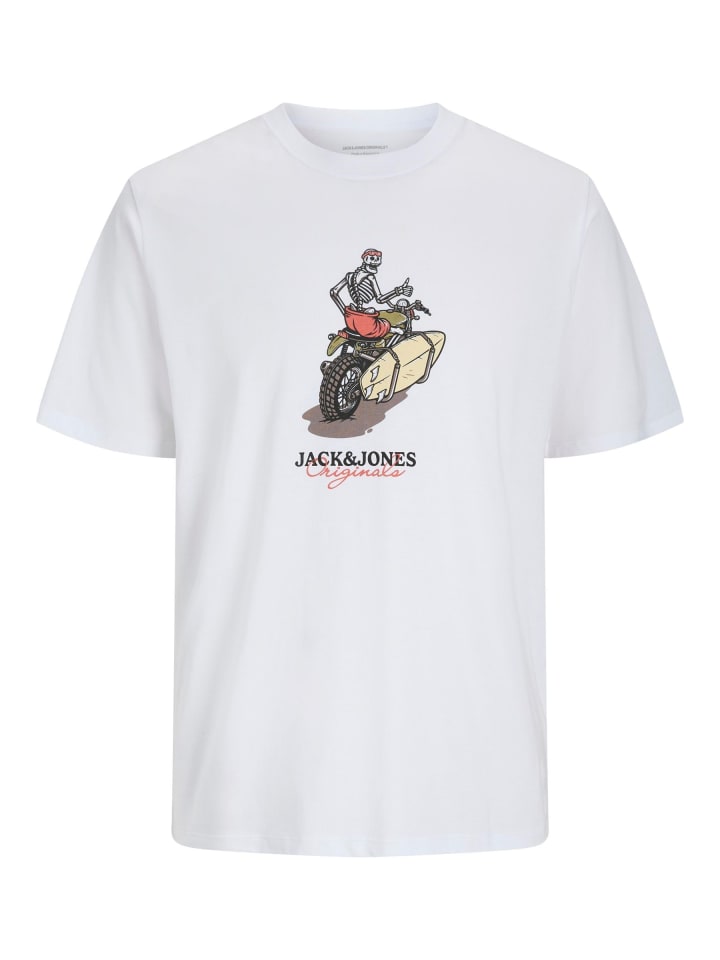 

Футболка JACK & JONES PLUS, ярко-белый