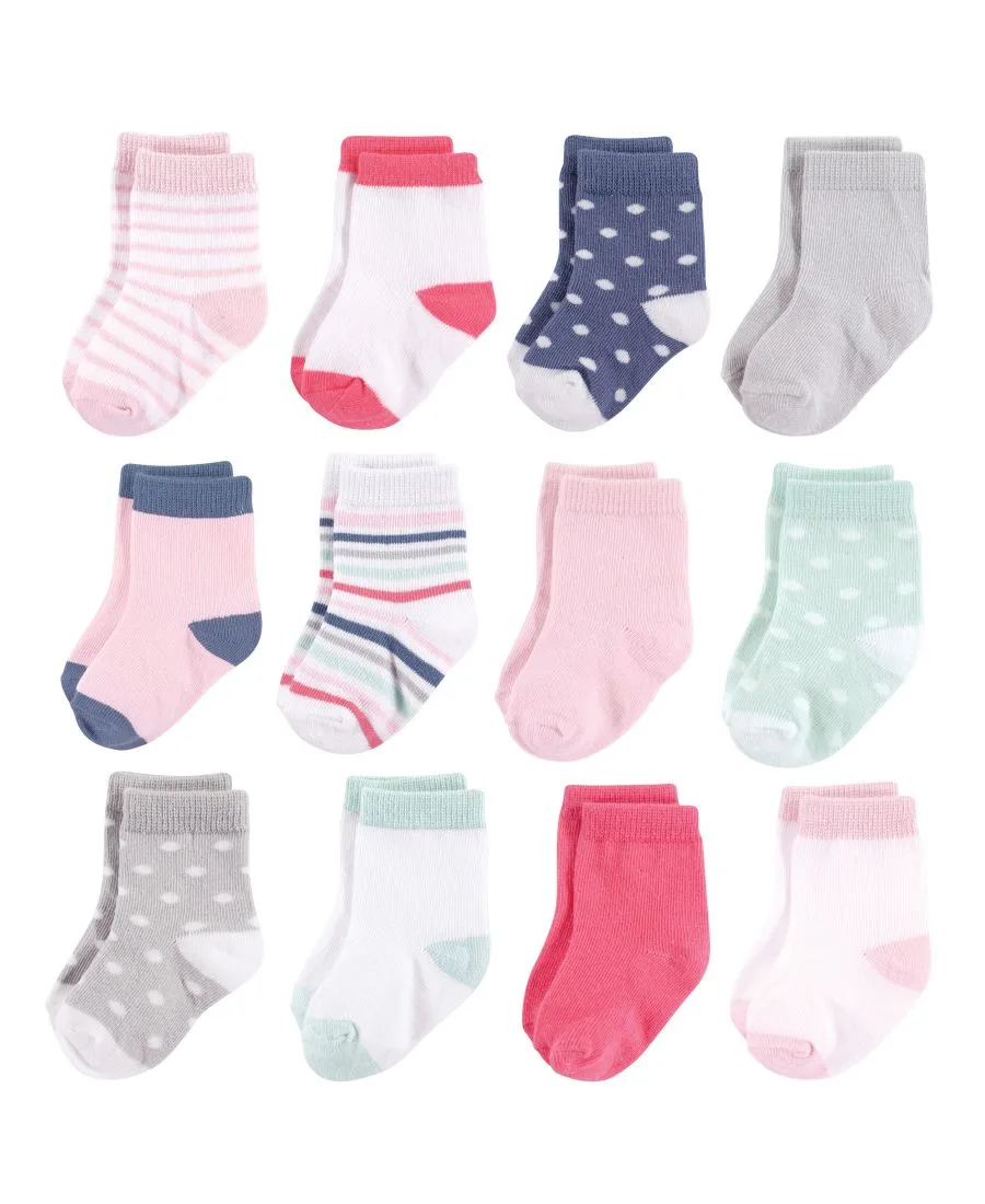 Носки Cotton Rich and Terry Crew Hudson Baby, Girl Stripe