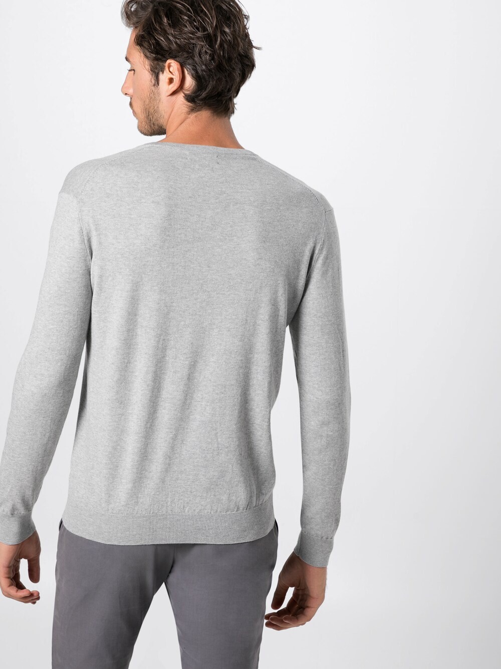 Свитер Polo Ralph Lauren LS SF VN PP-LONG SLEEVE-SWEATER, серый — фото 4