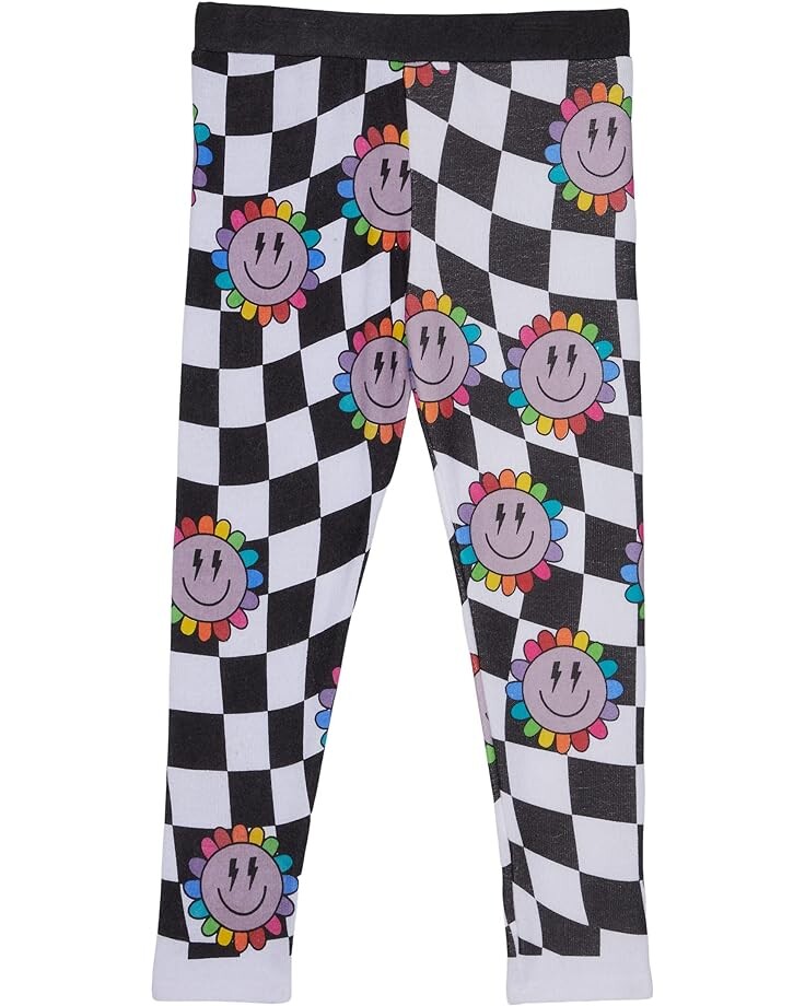 

Брюки Chaser Checkered Rainbow Daisy Pants, белый