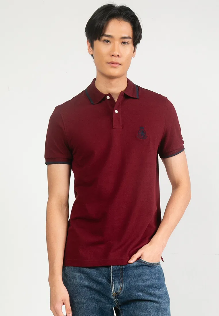 Поло, хлопок, Tommy Hilfiger, Holiday Crest
