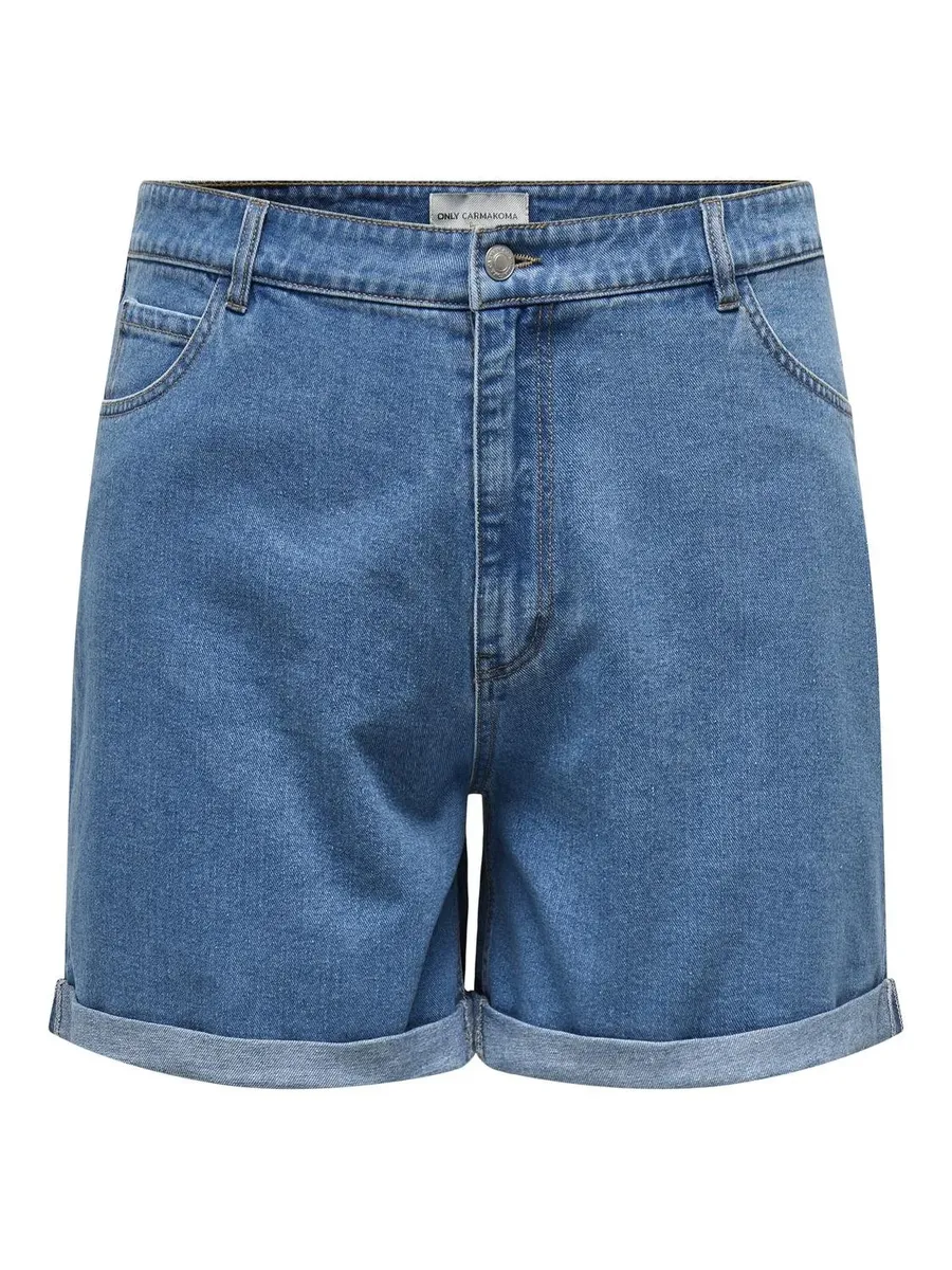 

ONLY CARMAKOMA Шорты "CARVEGA HW MOM SHORTS DNM GUABOX", синий