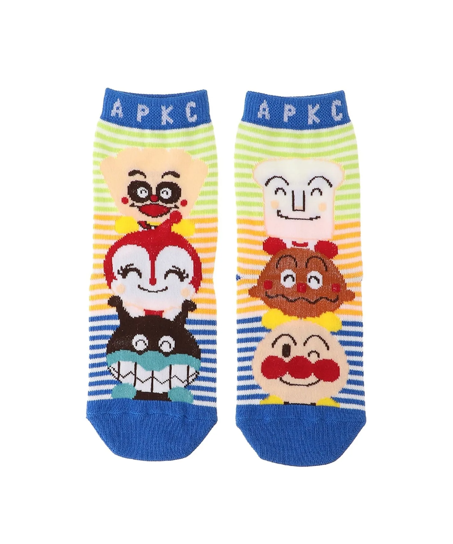 APKC/(K) Носки Niconico Regular Shokupanman Currypanman Anpanman Kids Collection, blue