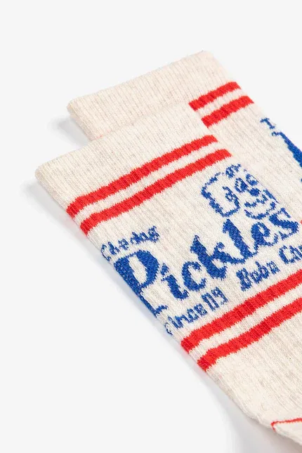 Носки детские с рисунком Pickles The Dog Bobo Choses, бежевый — фото 2