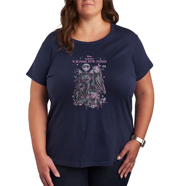 

Футболка Plus size The Nightmare Before Christmas в пастельных тонах Disney, Navy, Синий, Футболка Plus size The Nightmare Before Christmas в пастельных тонах Disney, Navy
