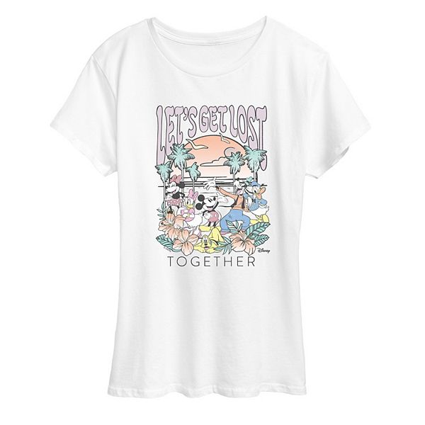 

Футболка с принтом Mickey Mouse & Friends Let's Get Lost Together Disney, White, Белый, Футболка с принтом Mickey Mouse & Friends Let's Get Lost Together Disney, White