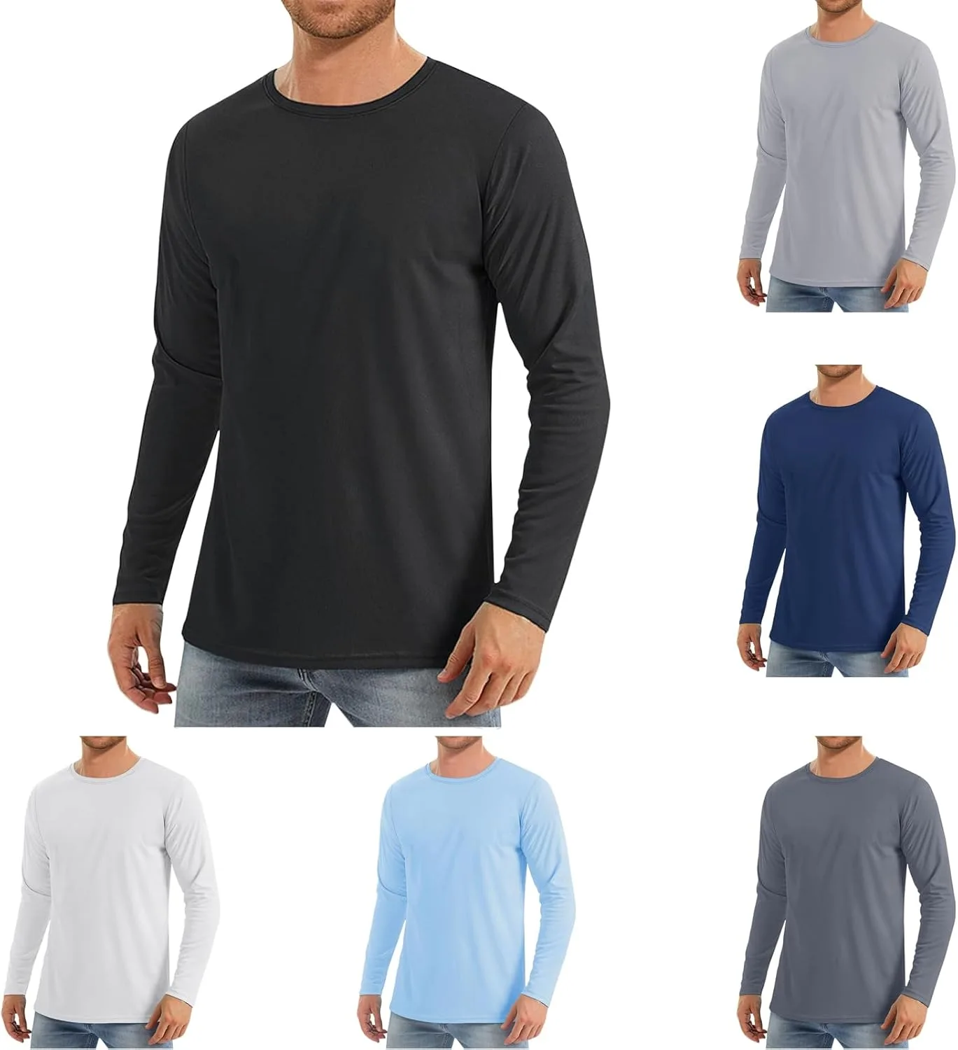 

Футболка Thatrich мужская с длинным рукавом, легкая, влагоотводящая