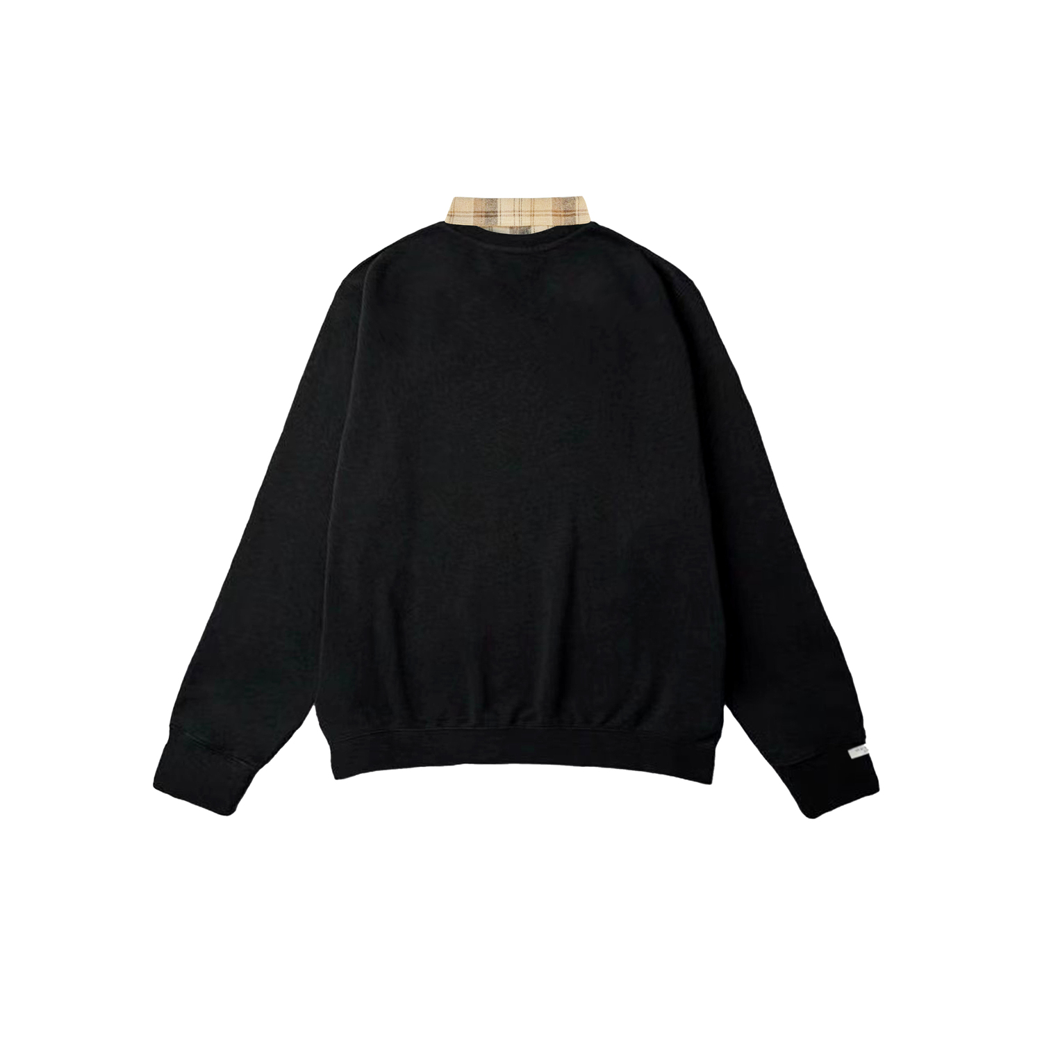 Adidas Толстовки LABEL, унисекс, черные, коричневые, с отворотом, средней толщины, стандартного размера — фото 4