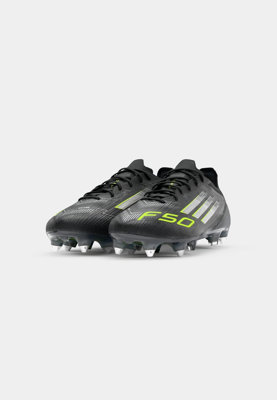 Кроссовки Adidas Performance F50 ELITE SOFT GROUND FOOTBALL BOOTS, Core Black/Iron Metallic/Lucid Lemon/Black — фото 4