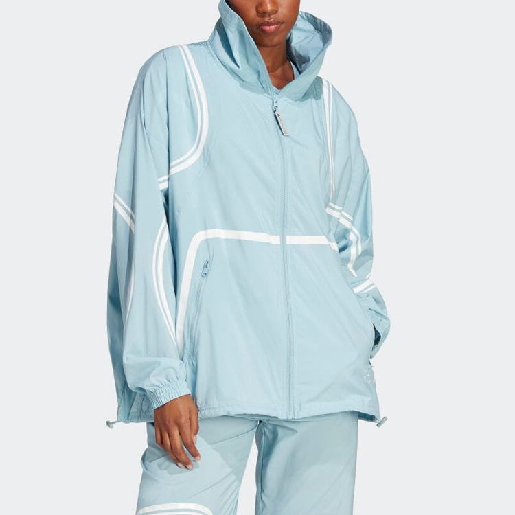 Stella McCartney X Куртка Женская Серо-Голубая Adidas — фото 4