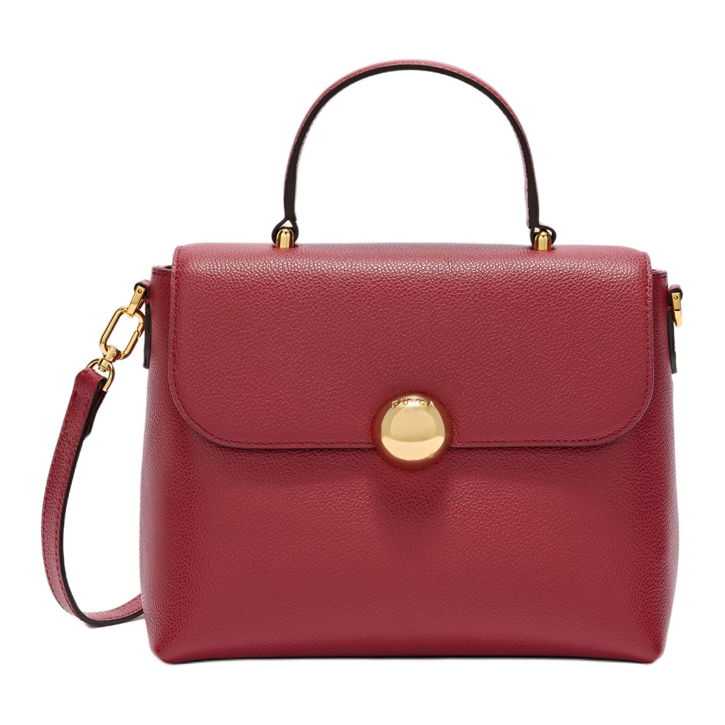 

Furla Женская сумка из телячьей кожи вишнёво-красного цвета