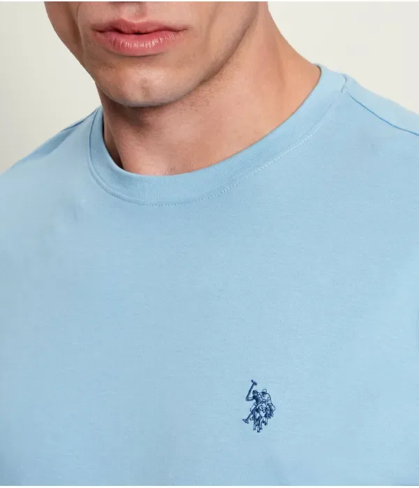 Футболка regular fit Us Polo Assn, небесно-голубой — фото 4