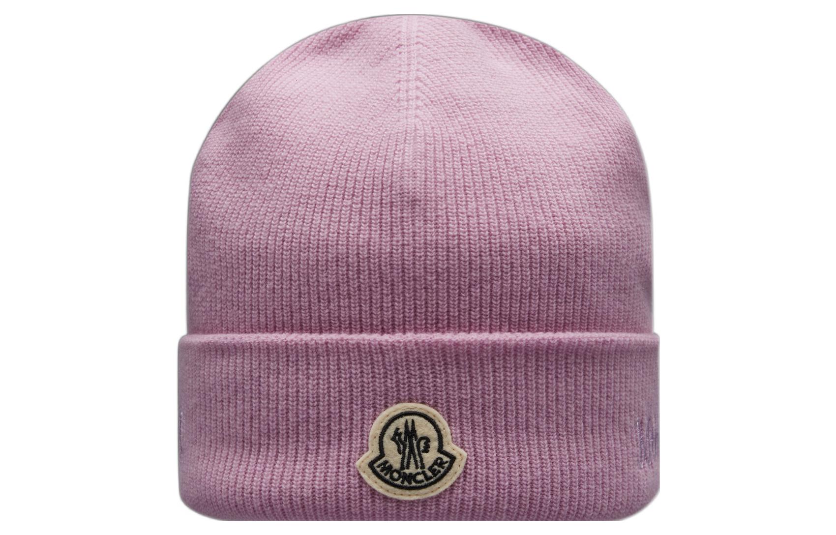 

Moncler Фрагмент Вязаная шапка Хироси Фудзивара из шерсти, Pink