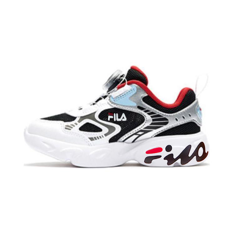 

Дышащие низкие кроссовки PALETTE для детей от 3 до 7 лет FILA KIDS, черный/белый