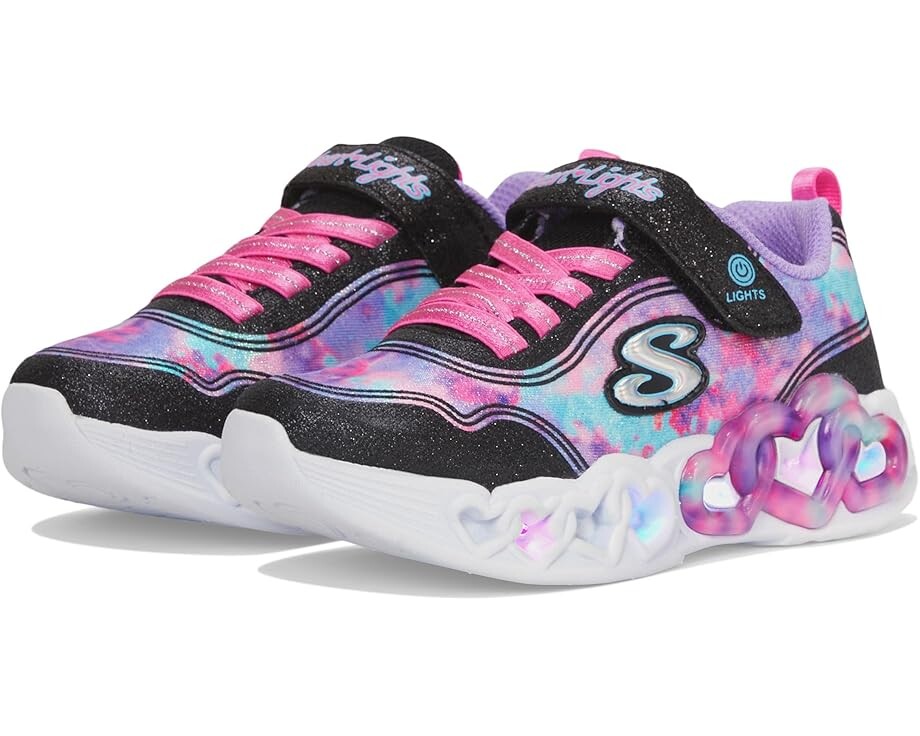 

Кроссовки SKECHERS KIDS Infinite Heart Lights - Color Lovin, черный/мульти