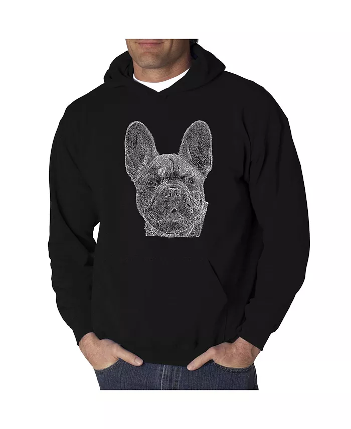 

Мужская худи с принтом - French Bulldog LA Pop Art, черный