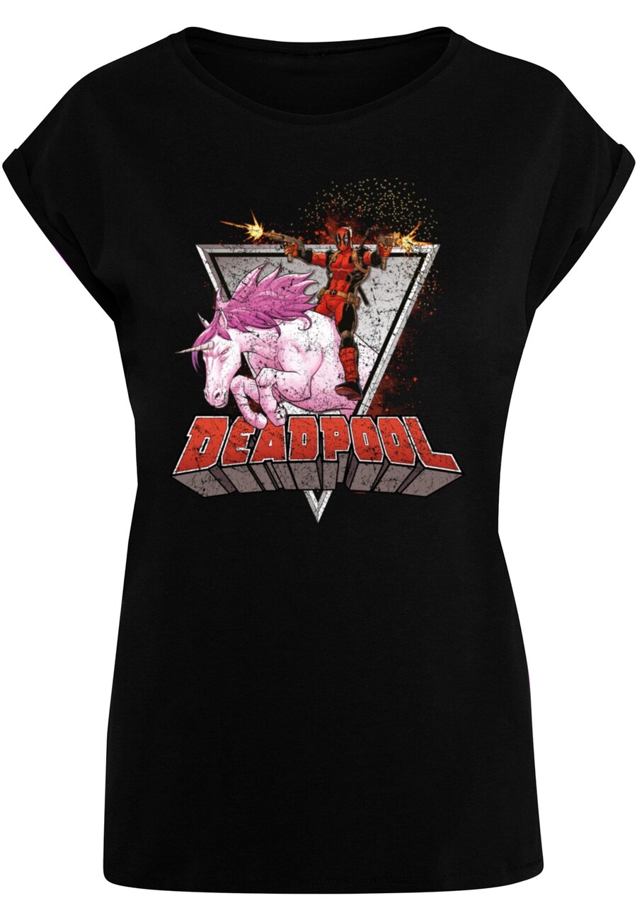 

Футболка ABSOLUTE CULT Shirt Deadpool - Rides A Unicorn, черный