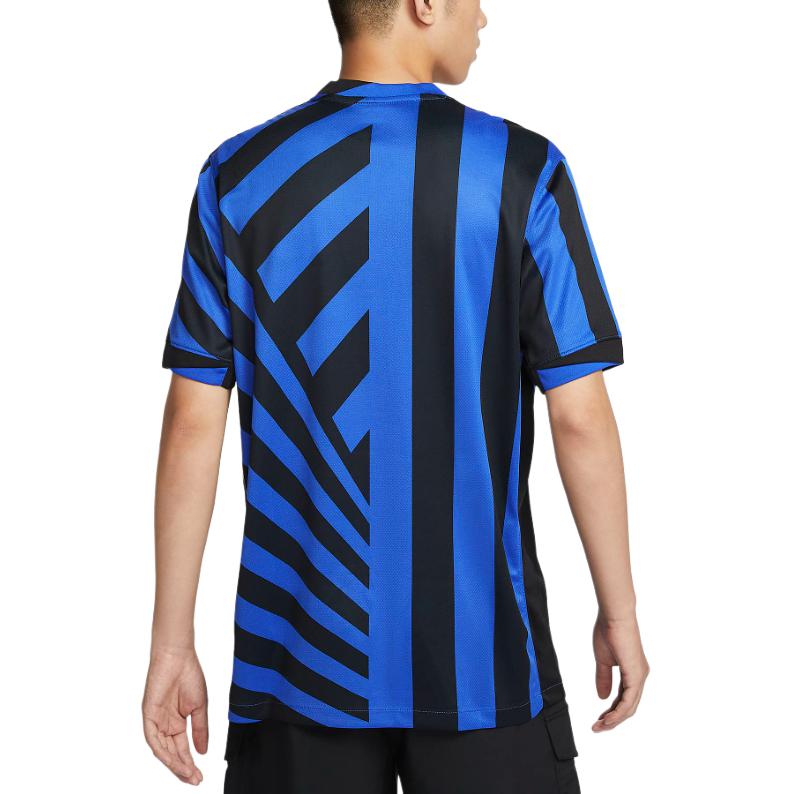 Футболка Inter Milan 2024/25 домашняя стадионная мужская Dri FIT реплика Nike, черно-синяя — фото 3