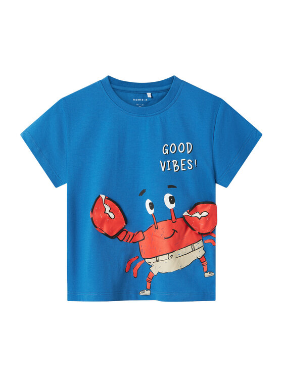 

Футболка обычного кроя Fish 13241295 Name It, синий