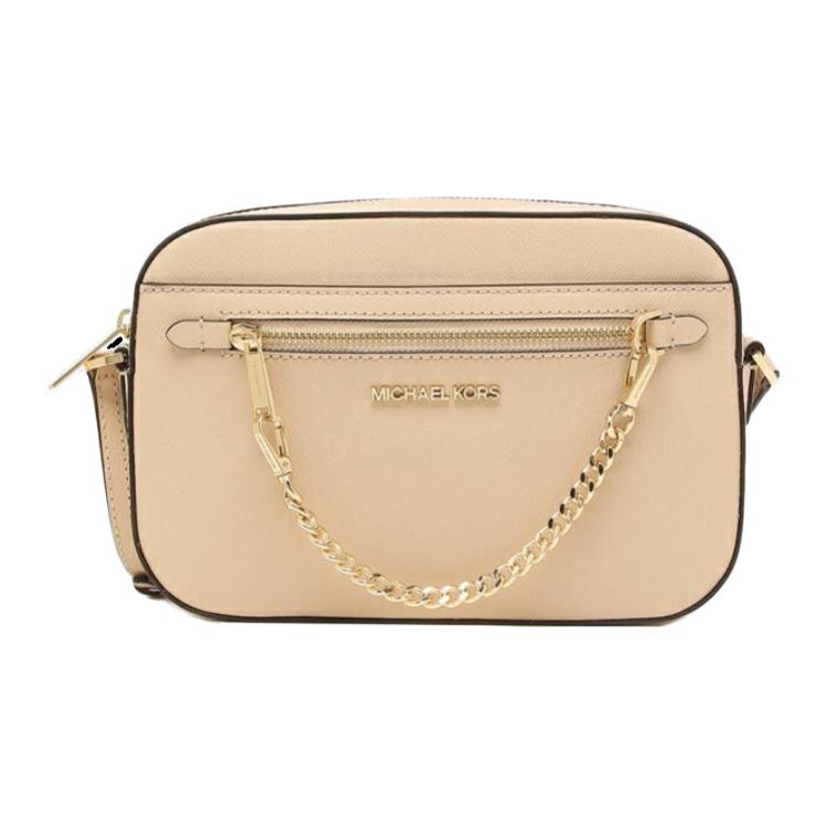 

MICHAEL KORS Сумка через плечо Jet Set Saffiano из кожи верблюжьего цвета большая