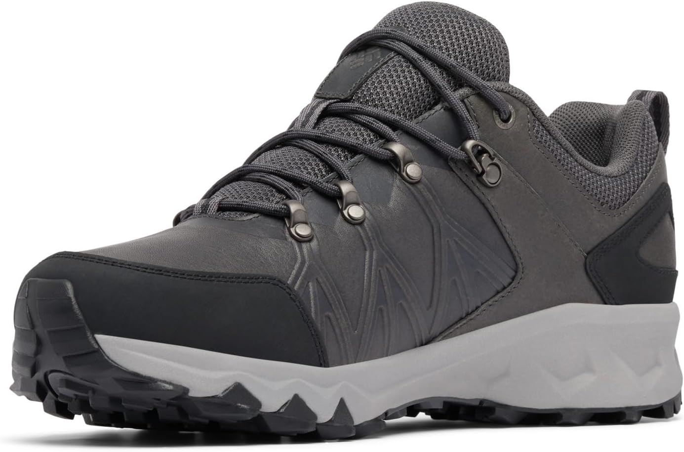 COLUMBIA Мужские треккинговые и походные ботинки Peakfreak 2 Outdry Leather Low Rise, Ti Grey Steel Dark Grey 2023 — фото 2