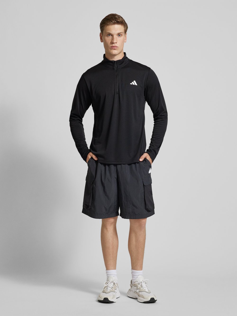 

Толстовка с воротником-стойкой Adidas Training, черный