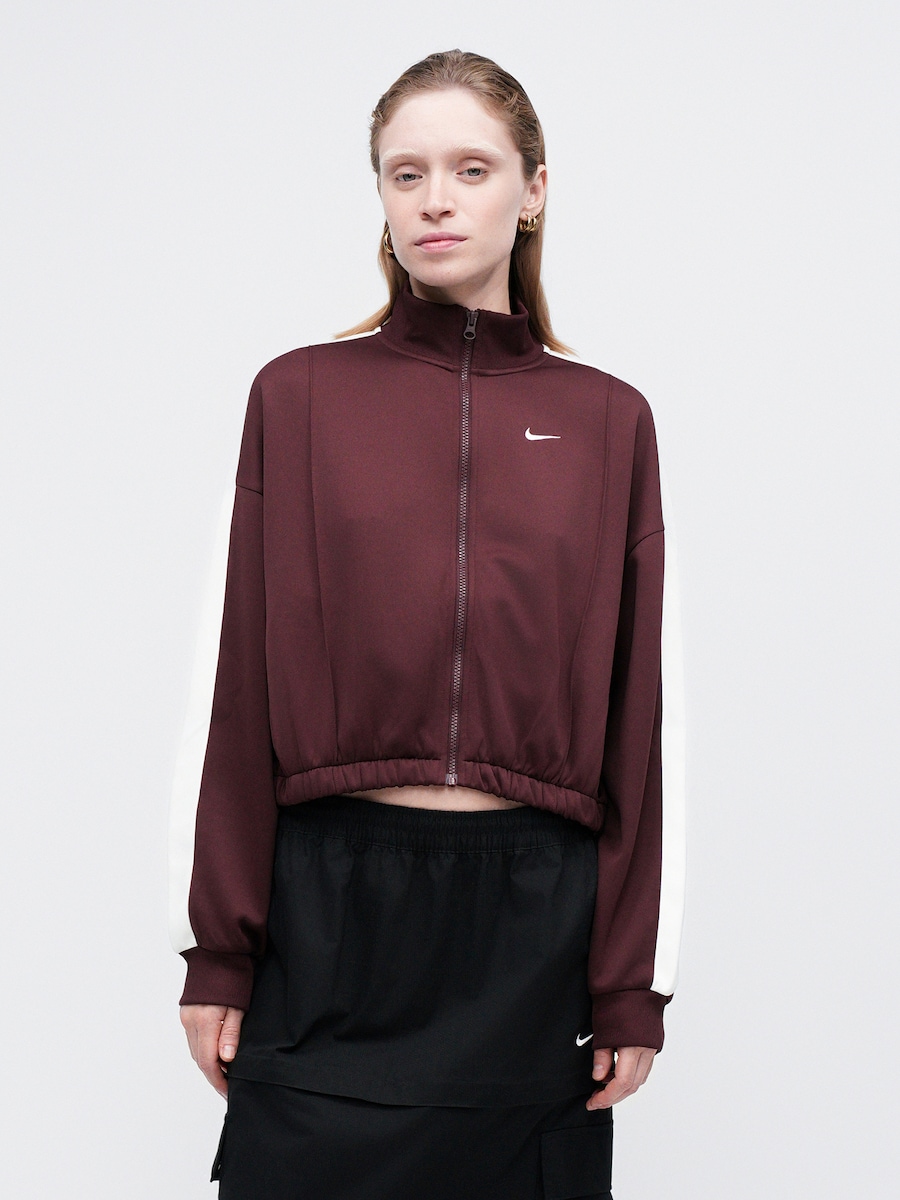 Толстовка с капюшоном на молнии Nike Sportswear, бургундия — фото 2