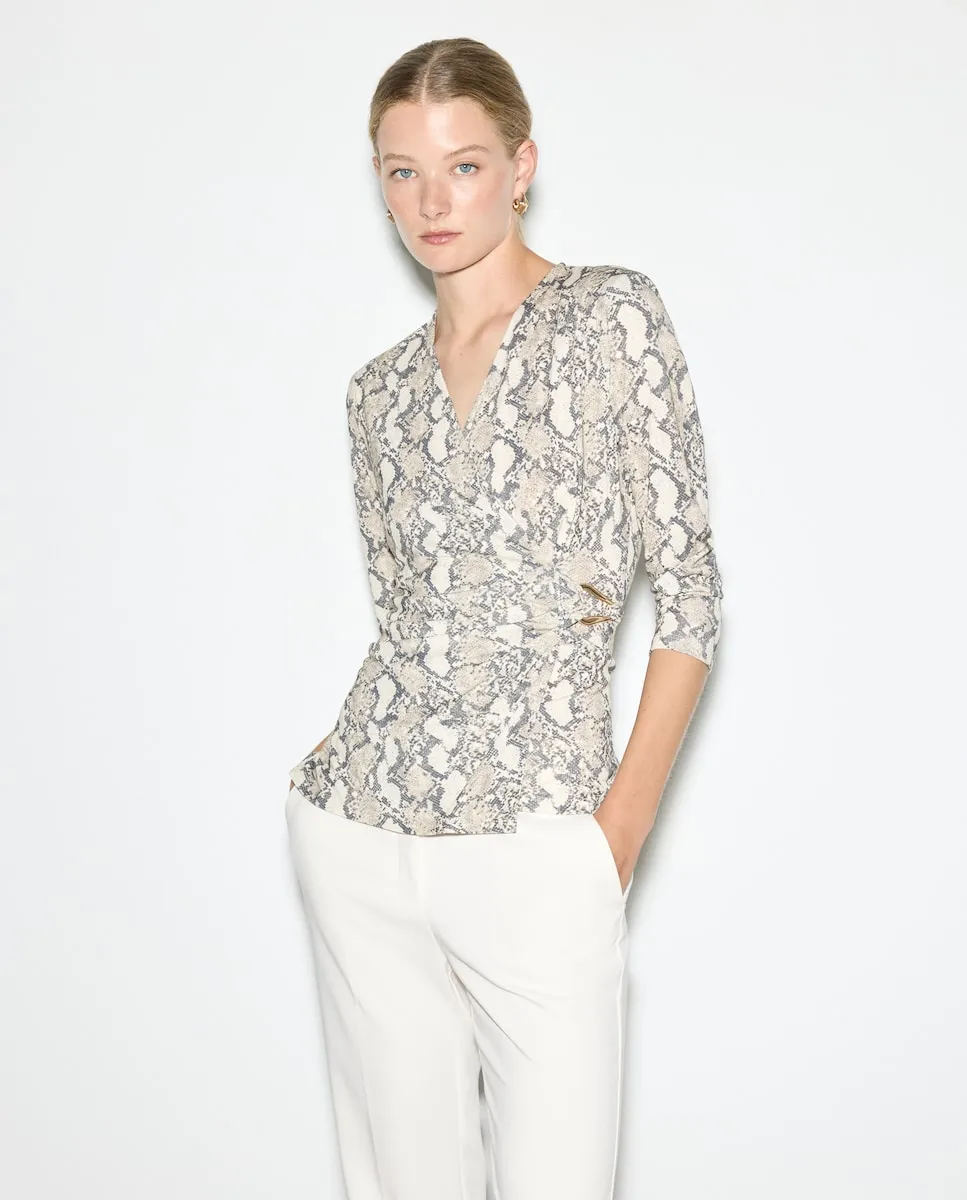 

Женская футболка с длинным рукавом с принтом Woman El Corte Inglés, черный