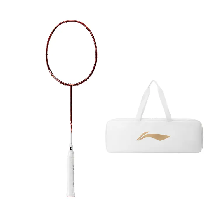 

LINING Thunder 80 AYPU029 ракетка для бадминтона контроль тип универсальная защита продвинутый уровень 5U/G6 lava red