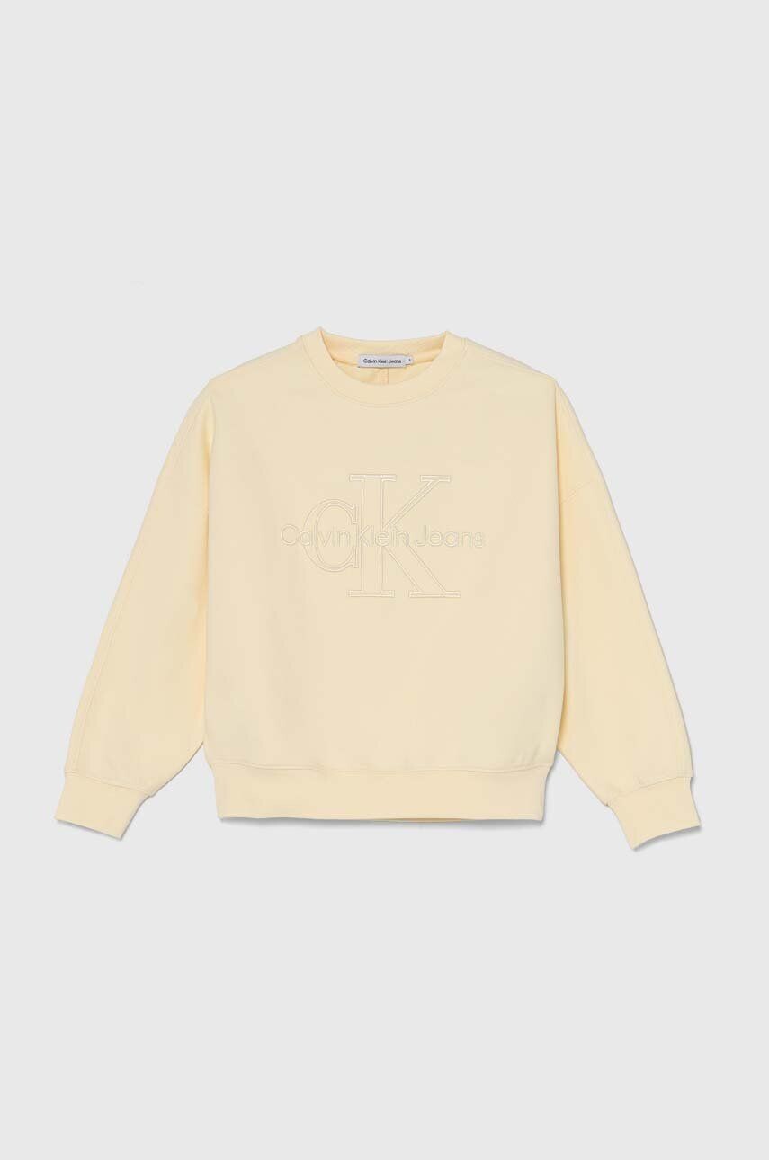 

Детская толстовка Calvin Klein Jeans, желтый