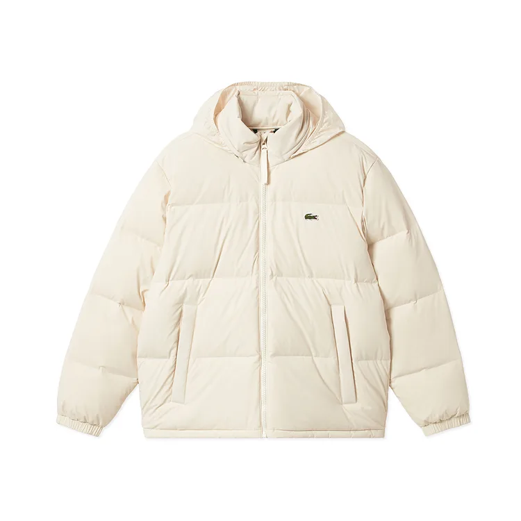 Пуховик мужской с капюшоном LACOSTE, XFJ/Cream White