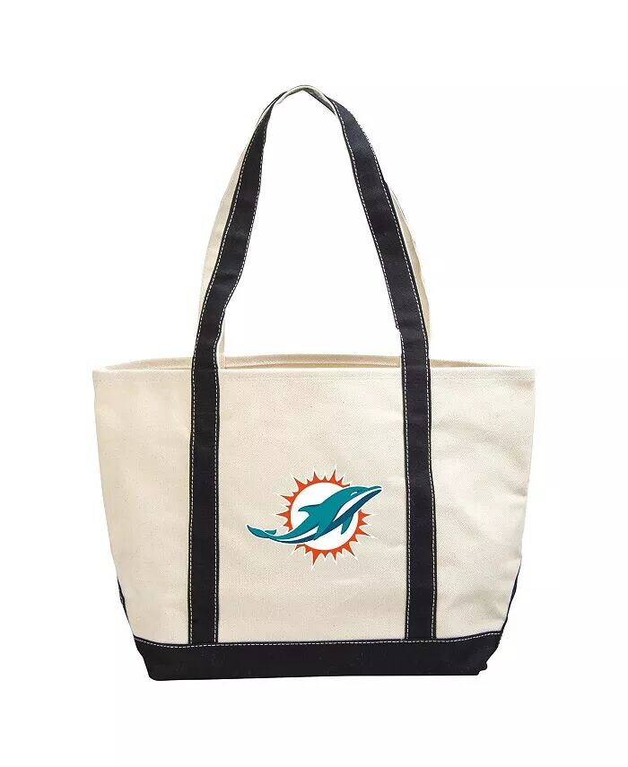 

Холщовая большая сумка Miami Dolphins Logo Brands, бежевый