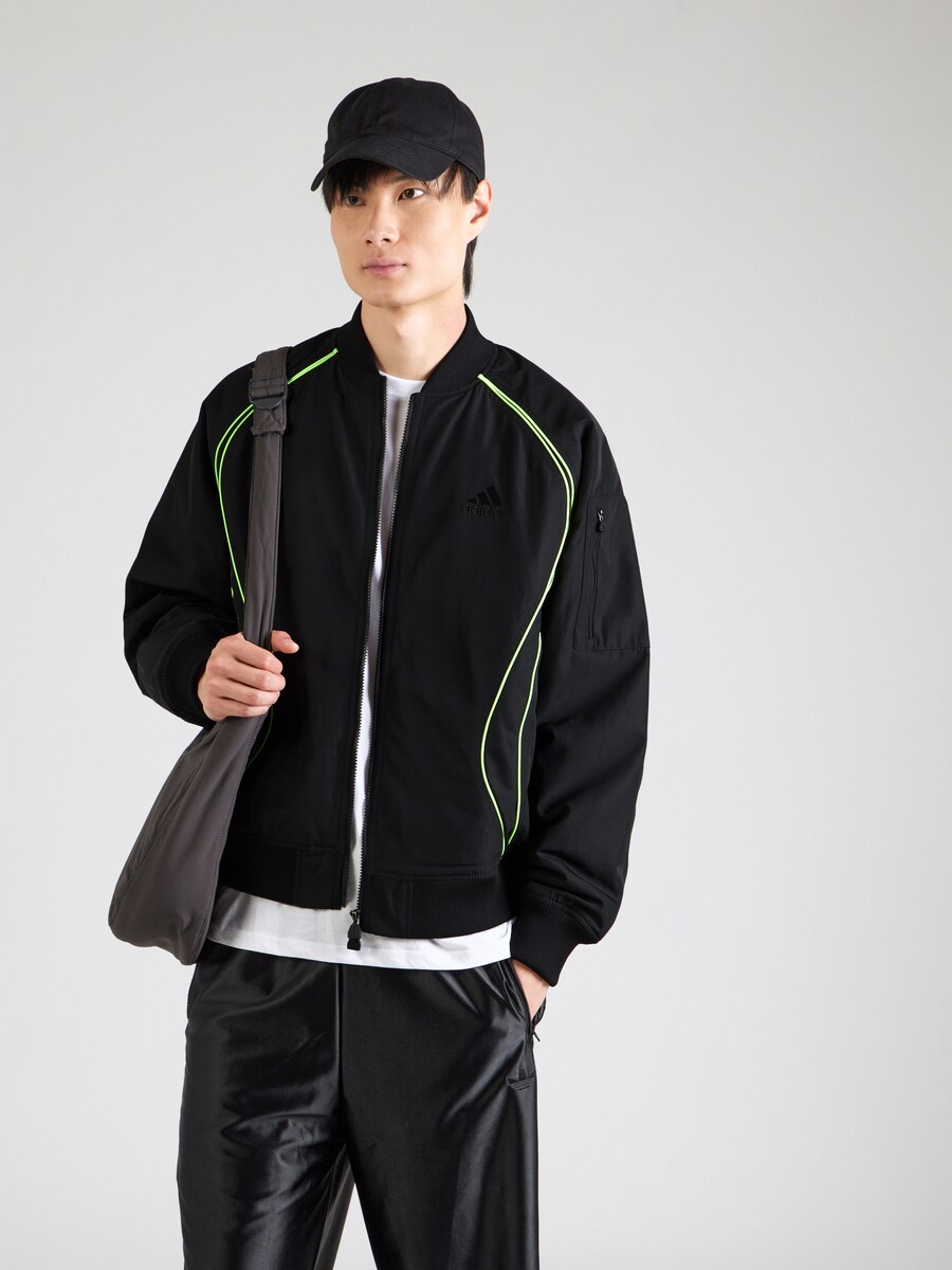 Демисезонная куртка ADIDAS ORIGINALS TEAMGEIST, Black — фото 2