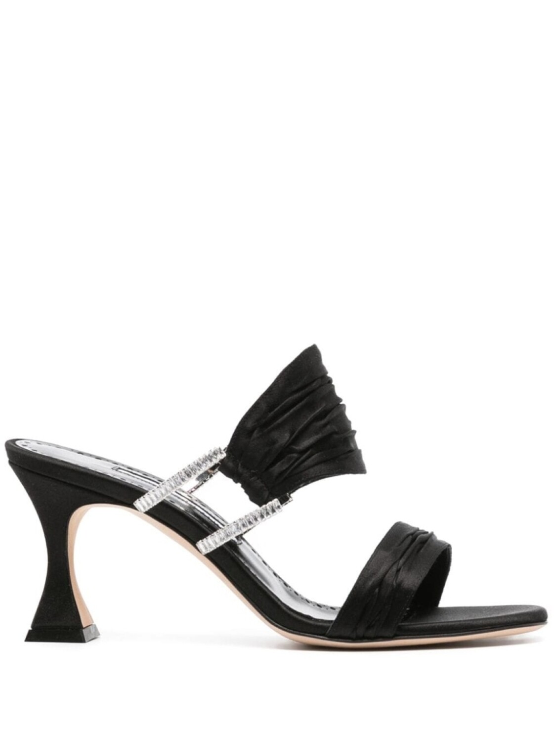 

Manolo Blahnik атласные мюли Chinap 70, черный